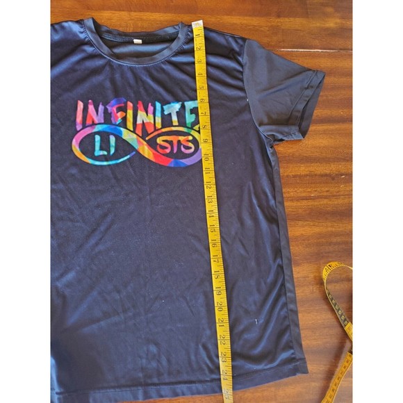 4/15 Infinite Lists galaxy logo, Infinite Lists adult tee, Infinite Lists merch - Picture 3 of 4